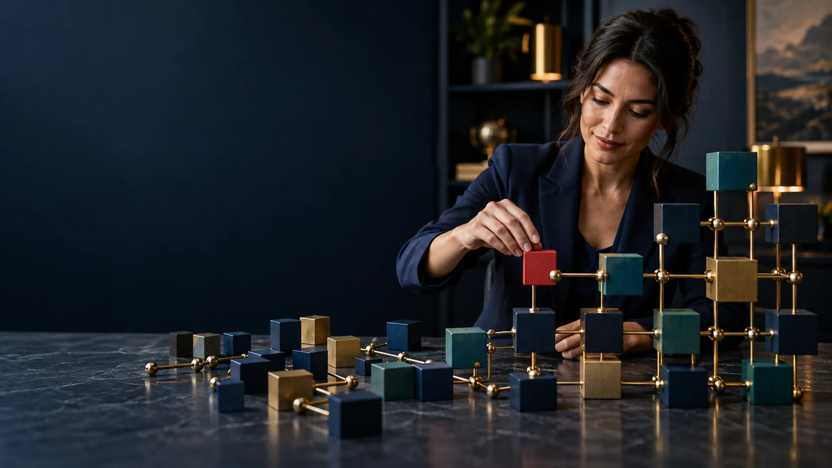 A modular operating system being deliberately connected